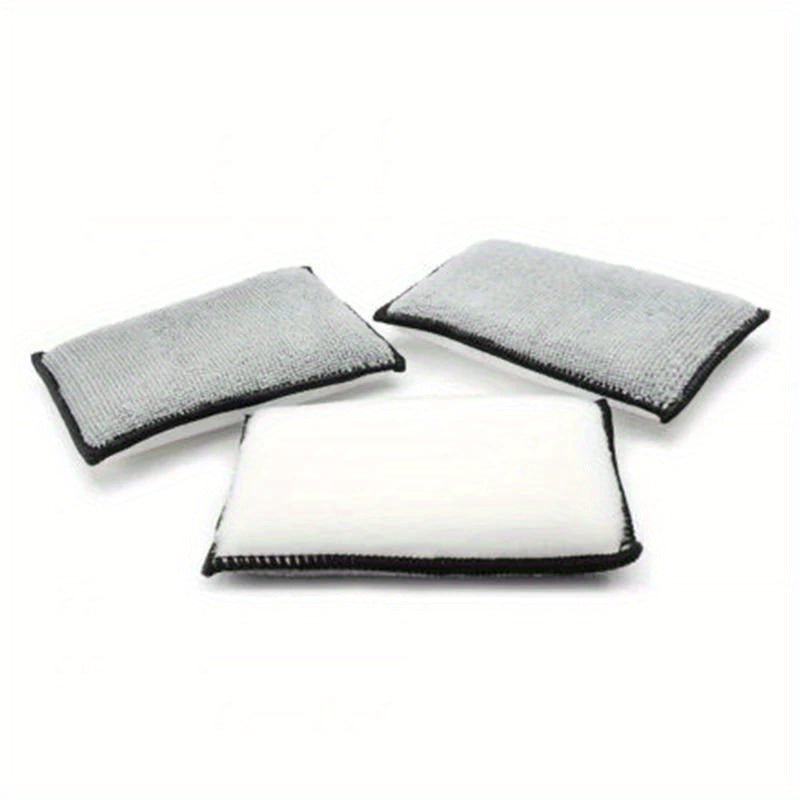 10-Pack Microfiber Car Cleaning Sponges, Soft Fiber Wash Pads, Absorbent and Scratch-Free, Auto Detailing and Scrubbing Tools