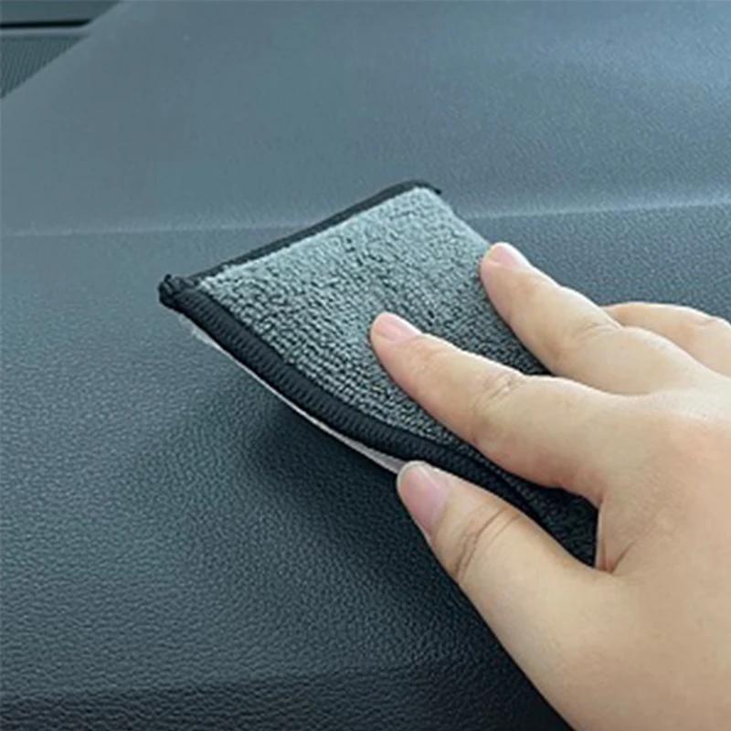 10-Pack Microfiber Car Cleaning Sponges, Soft Fiber Wash Pads, Absorbent and Scratch-Free, Auto Detailing and Scrubbing Tools