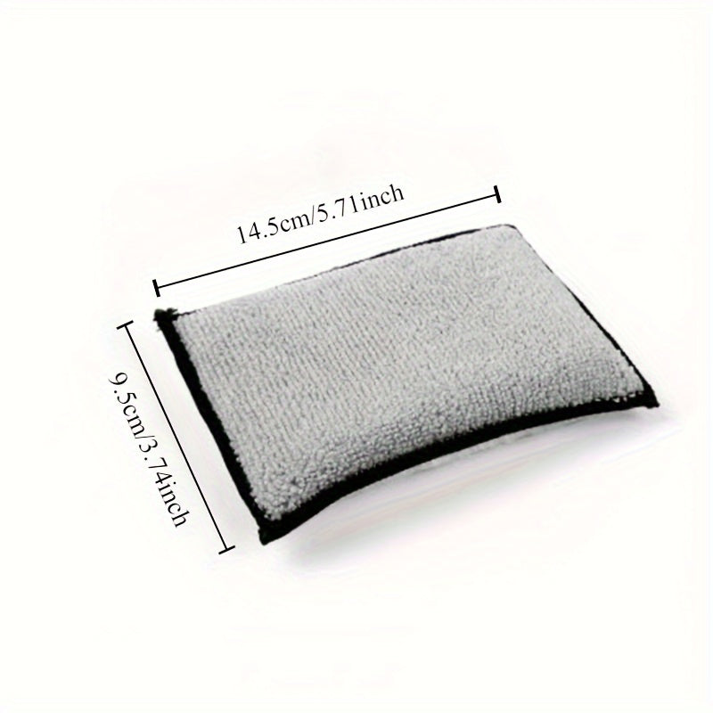 10-Pack Microfiber Car Cleaning Sponges, Soft Fiber Wash Pads, Absorbent and Scratch-Free, Auto Detailing and Scrubbing Tools