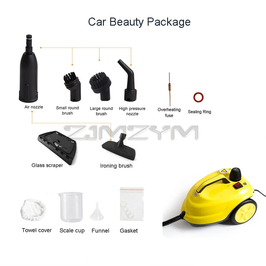 2000W Multi-function Steam Cleaner High Temperature Sterilization Disinfection Car Interior Steam Cleaner For Floor Kitchen Car