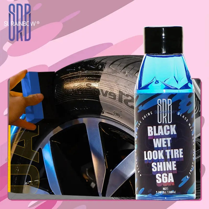 Black Wet Look Tire Shine Dressing -Automotive Clear Coat Tire DressinStatic Auto Care
