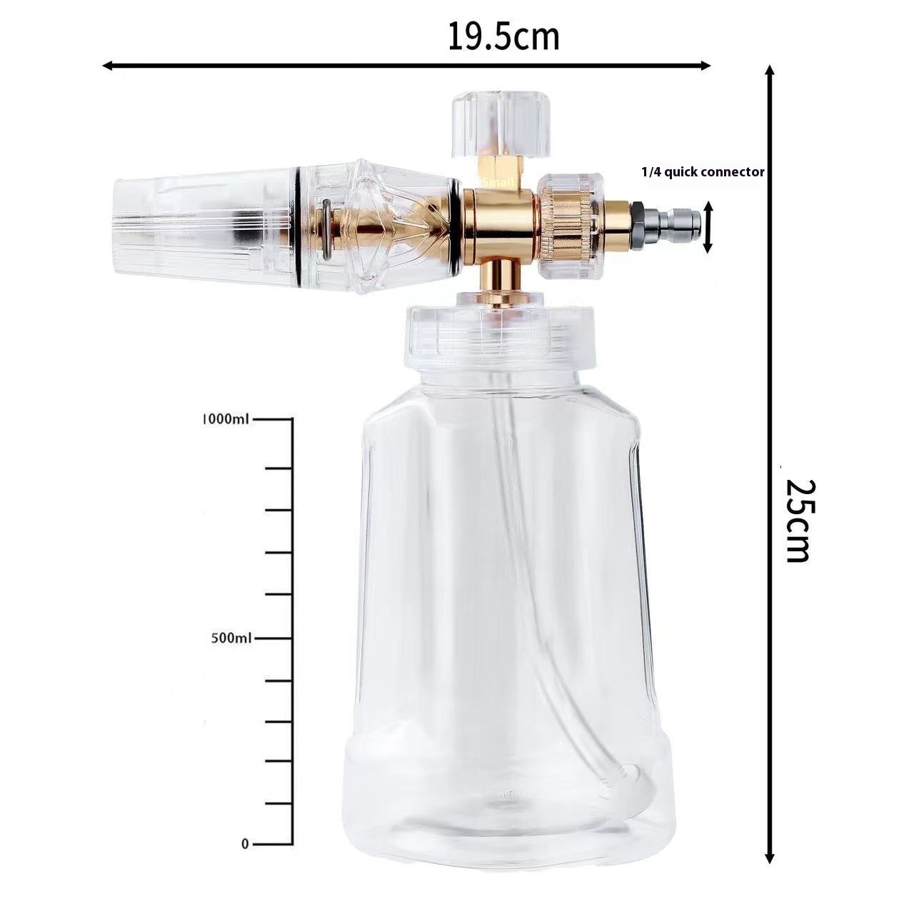 Thickened Adjustable Multi-angle High Pressure Washer PA Bubble Watering Can