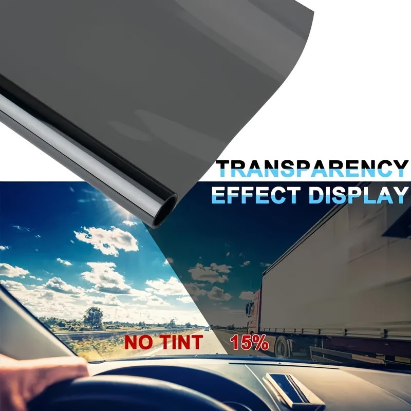 Automotive & Home Window Tint Film Roll with Installation Tools - 300cm x 50cm, PET Material, UV Protection, Solar Shade, Various Tints (1%, 5%, 15%, 25%, 35%, 50%) - 118" x 19.7" Adhesive Sun Block Sheet