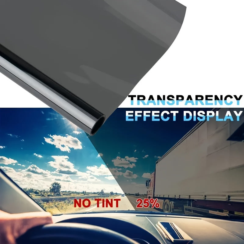 Automotive & Home Window Tint Film Roll with Installation Tools - 300cm x 50cm, PET Material, UV Protection, Solar Shade, Various Tints (1%, 5%, 15%, 25%, 35%, 50%) - 118" x 19.7" Adhesive Sun Block Sheet