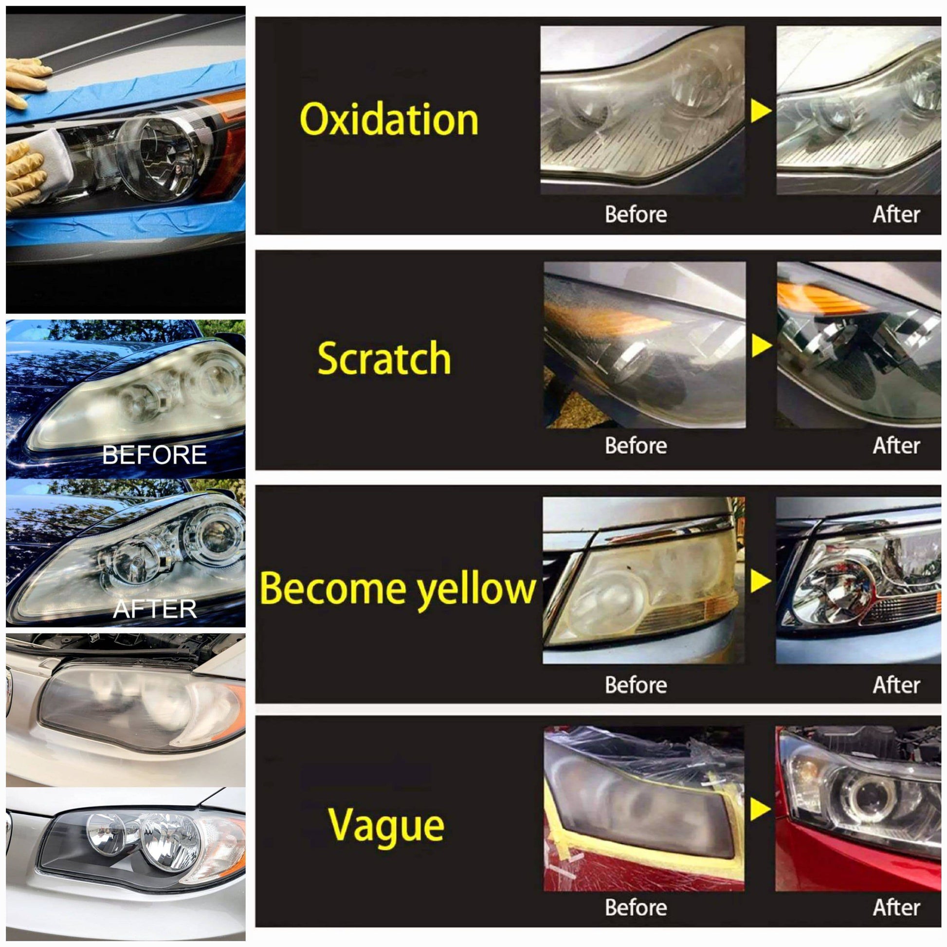 Headlight Reconditioning & Polish Specialised Add-on