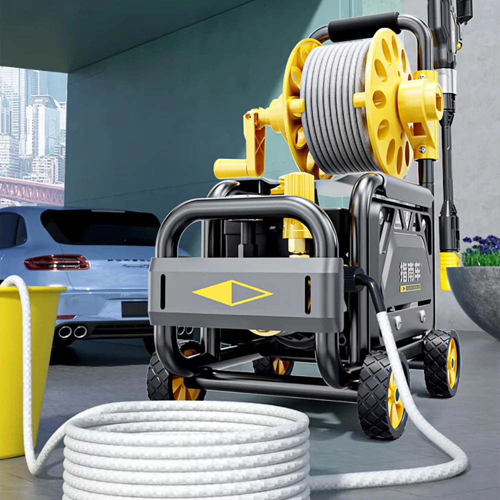 High Pressure Cleaning Machine 180Bar 220V Portable Multifunctional High Pressure Water Gun with Snow Foam for Car Washing Tool