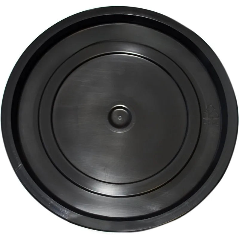 10 Buckets and 10 Lids, Black 4.4 Gallon - 20L Plastic Bucket Set