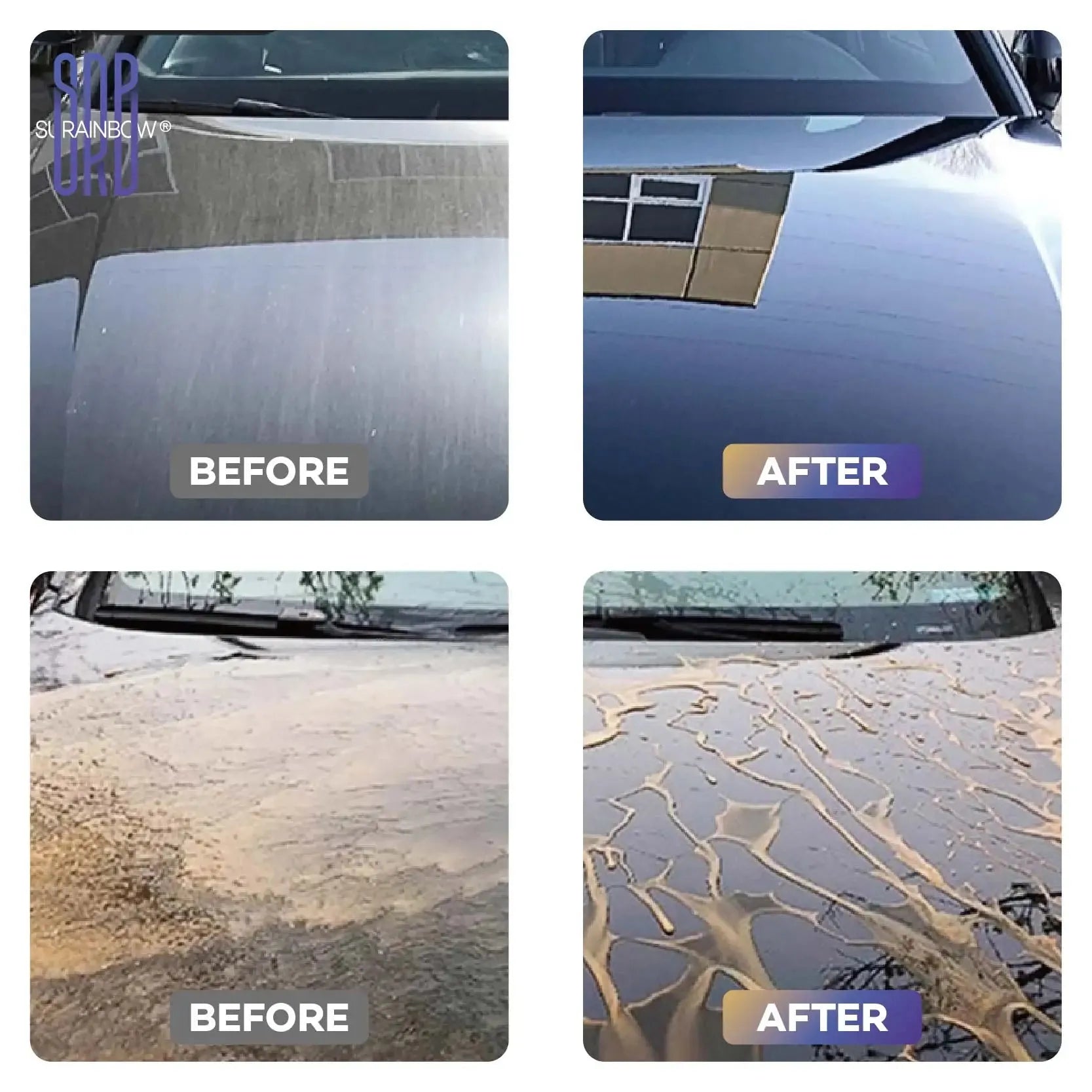 9H Ceramic Coating 50ml Auto Nano Ceramic Coating Kit by SRB with yellow camo box, applicator sponge, and protective bottle for car exterior care.t