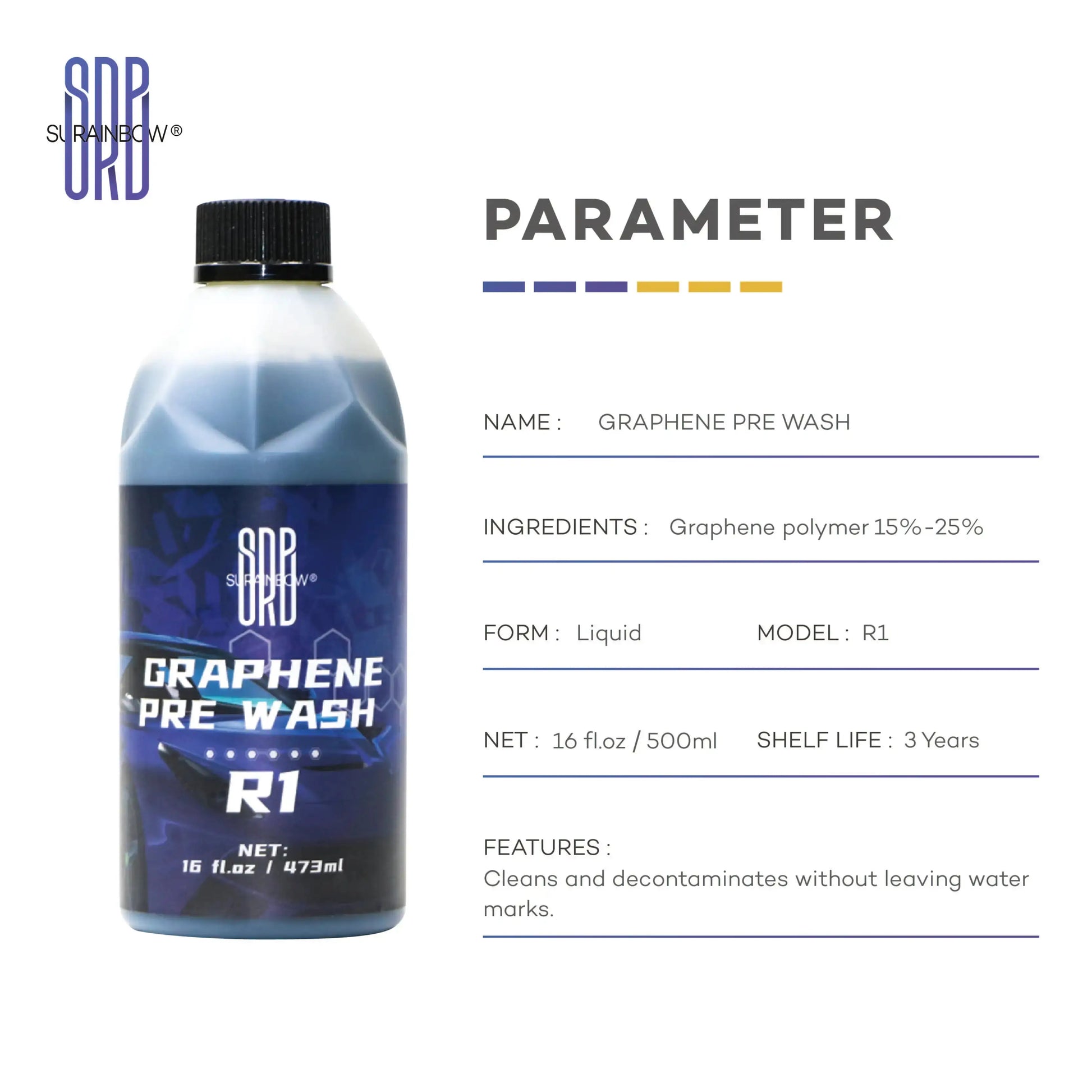 Graphene Shampoo - Ceramic Coating Infused Car Wash Soap - Powerful ClStatic Auto Care 