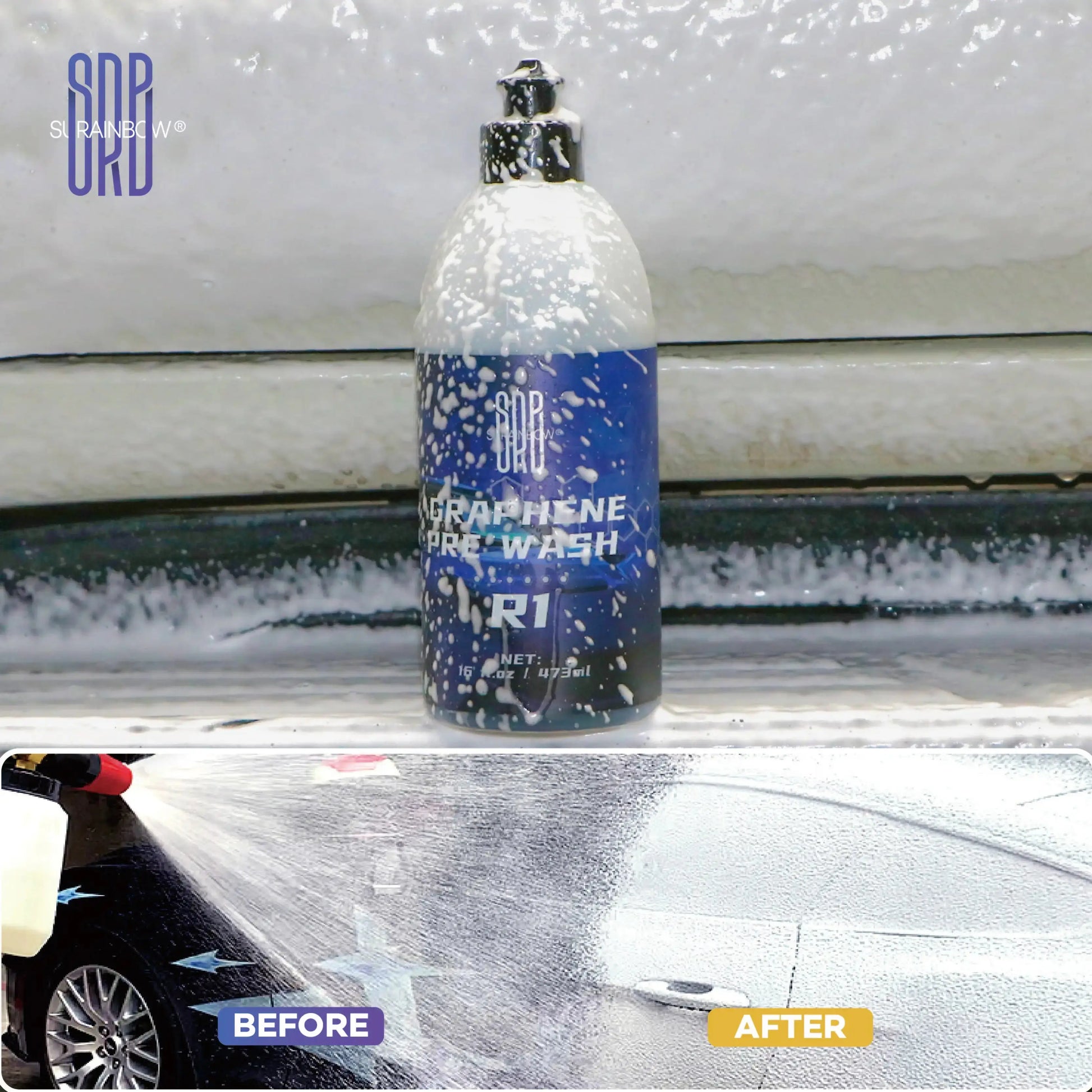 Graphene Shampoo - Ceramic Coating Infused Car Wash Soap - Powerful ClStatic Auto Care 