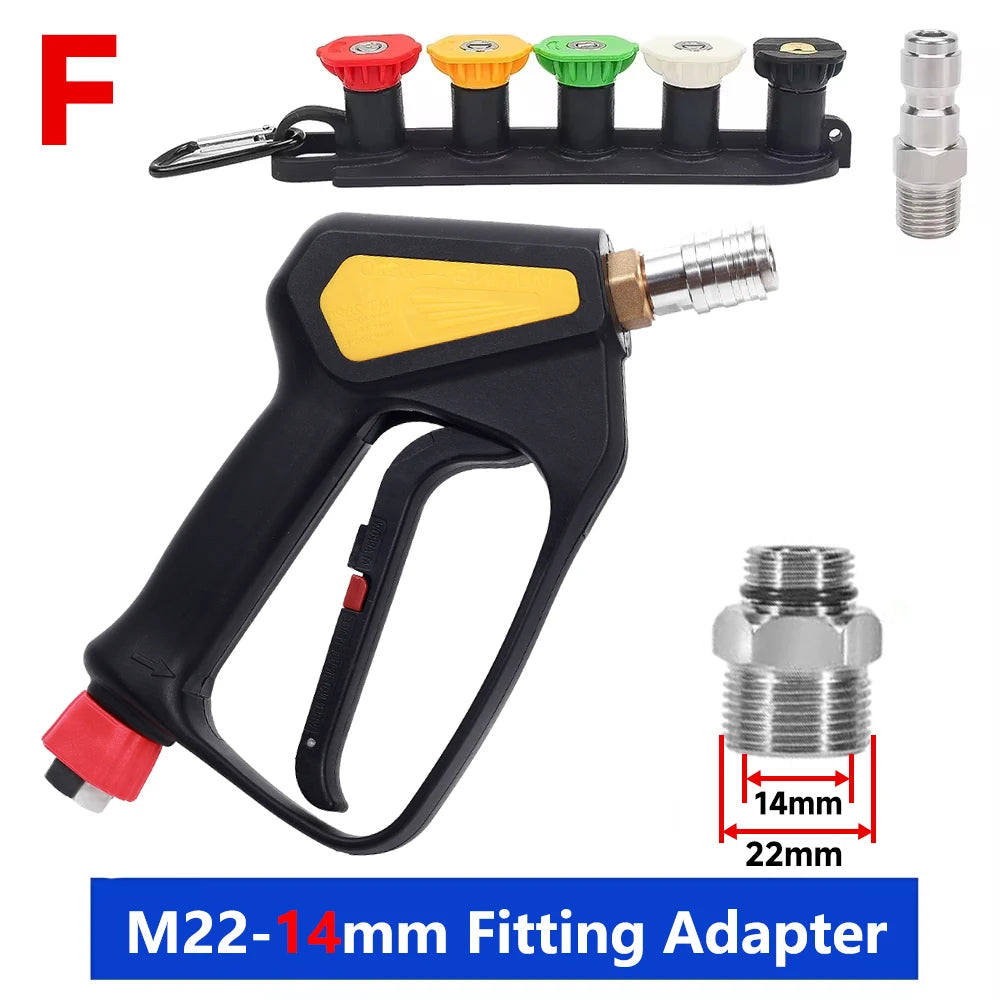 Max 350 Bar 5075 PSI Replacement High Pressure Short Washer Gun