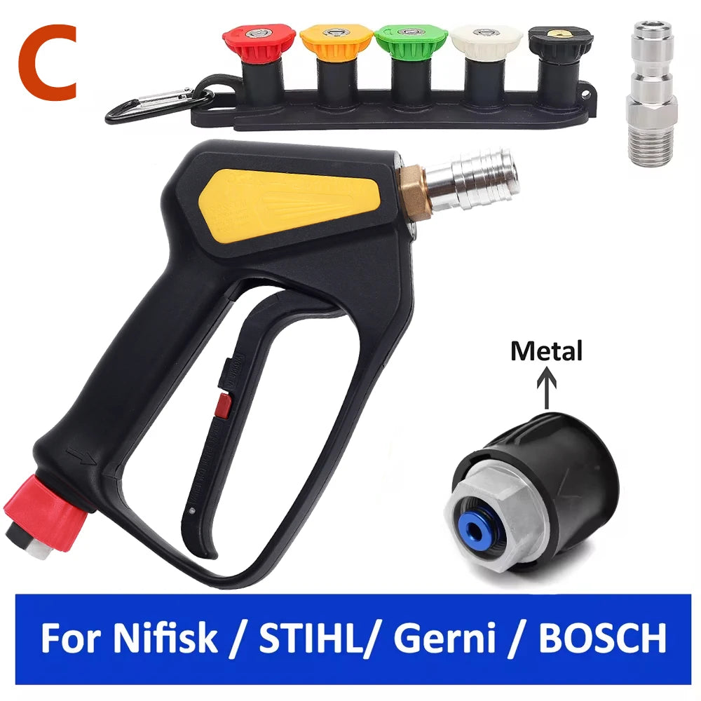 Max 350 Bar 5075 PSI Replacement High Pressure Short Washer Gun