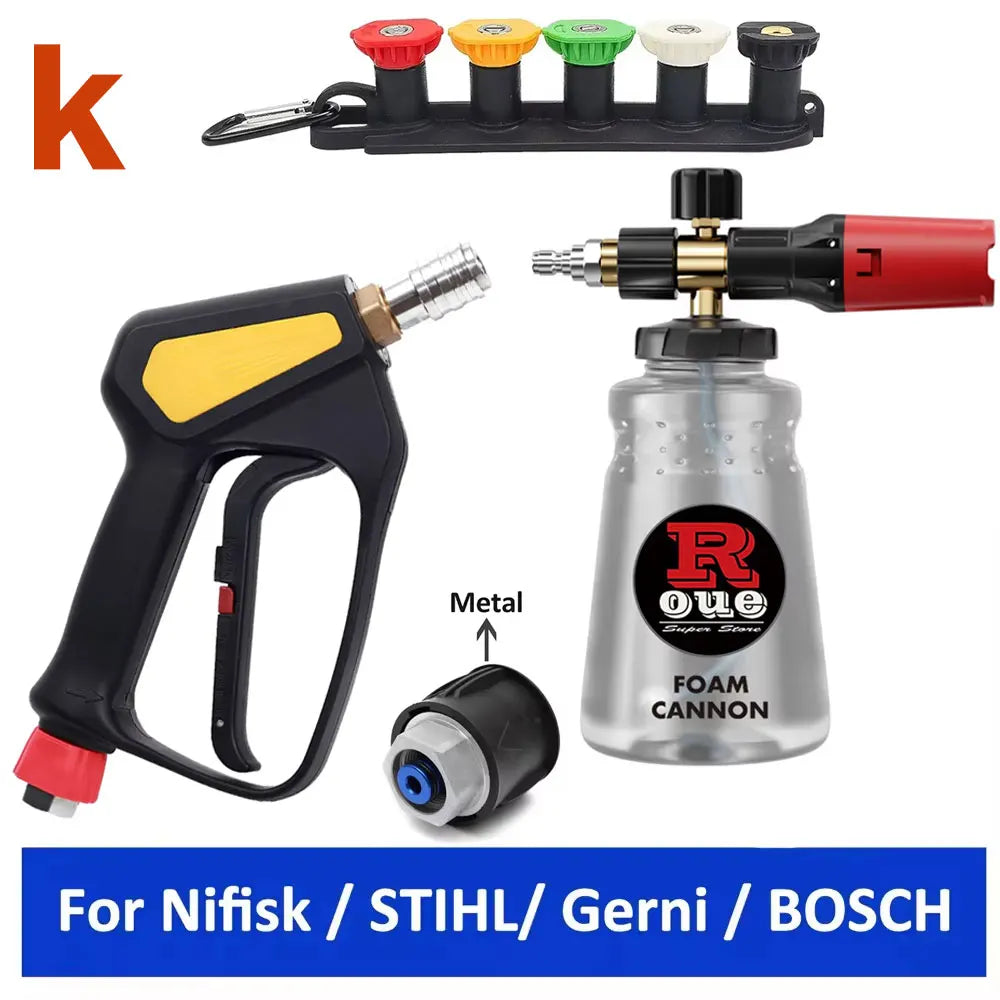 Max 350 Bar 5075 PSI Replacement High Pressure Short Washer Gun