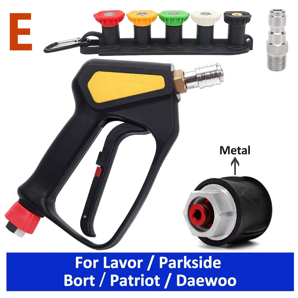 Max 350 Bar 5075 PSI Replacement High Pressure Short Washer Gun