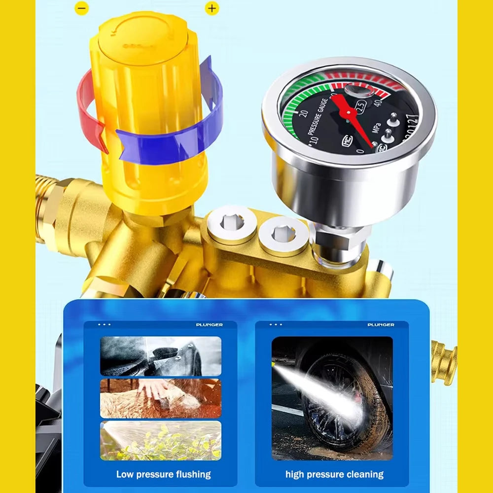 High Pressure Cleaning Machine 180Bar 220V Portable Multifunctional High Pressure Water Gun with Snow Foam for Car Washing Tool