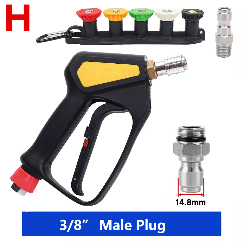 Max 350 Bar 5075 PSI Replacement High Pressure Short Washer Gun