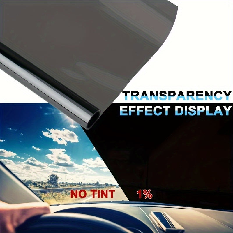 Automotive & Home Window Tint Film Roll with Installation Tools - 300cm x 50cm, PET Material, UV Protection, Solar Shade, Various Tints (1%, 5%, 15%, 25%, 35%, 50%) - 118" x 19.7" Adhesive Sun Block Sheet